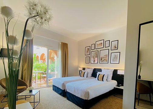Zweibettzimmer mit Terrasse im 4-Sterne-Hotel Palmyra Golf