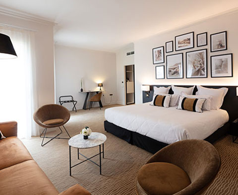 Habitaciones y suites del Palmyra Golf, hotel de 4 estrellas en Cap d’Agde